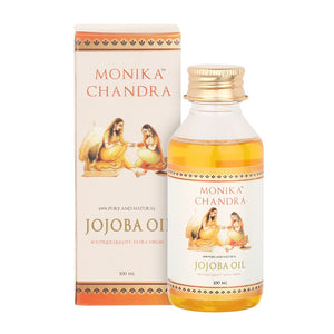 Monika Chandra Boutique Quality Natural Organic Extra Virgin Golden Jojoba Oil for Beautiful Face, Skin and Hair -   FREE SHIPPING with PREPAID order