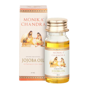 Monika Chandra Boutique Quality Natural Organic Extra Virgin Golden Jojoba Oil for Beautiful Face, Skin and Hair -   FREE SHIPPING with PREPAID order